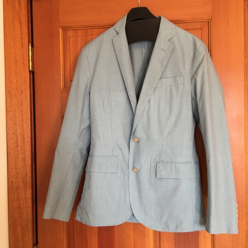 JCrew Cotton Blazer. Light blue